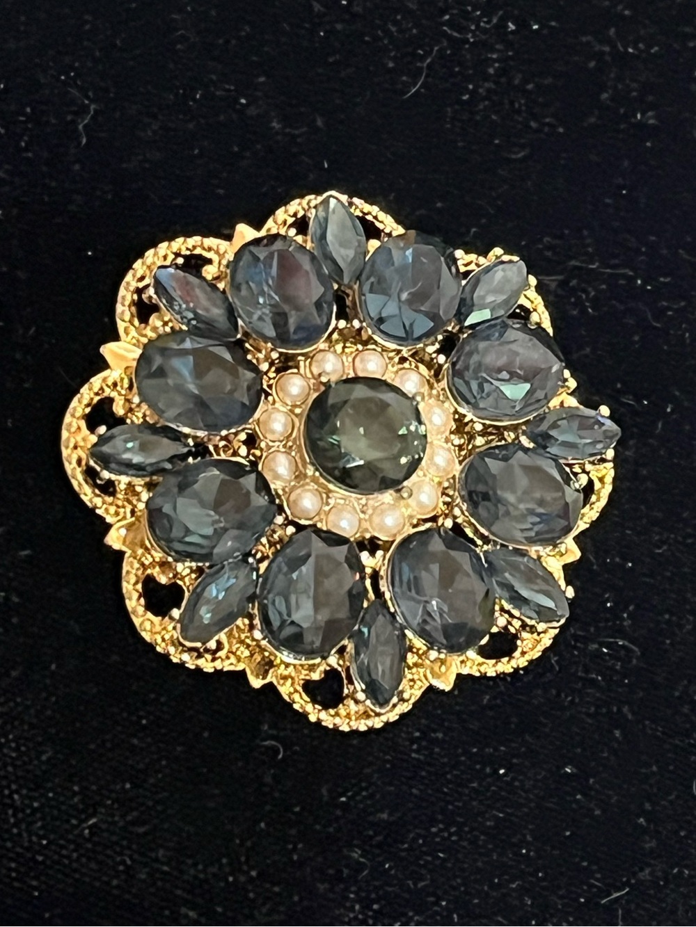 Royal Blue Brooch